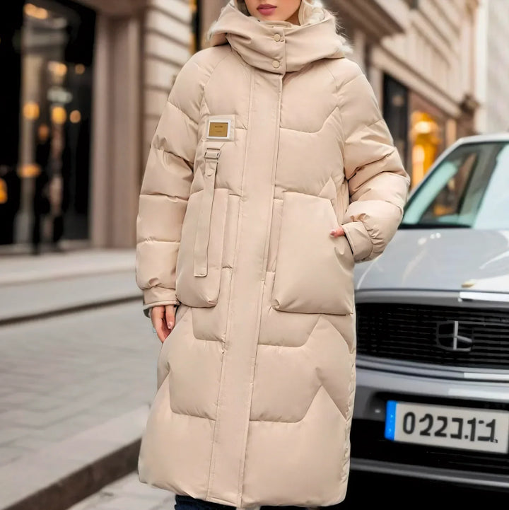 Drune – Elegante lange wasserdichte Pufferjacke