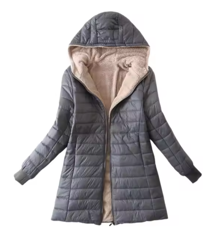 Drune | Eleganter langer schwarzer Mantel für den Winter