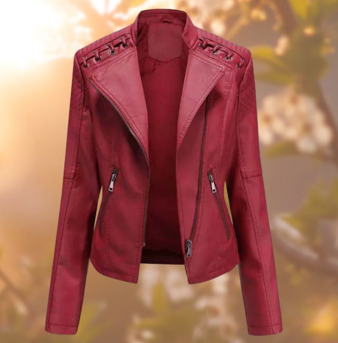 Drune | Klassische Lederjacke für Damen
