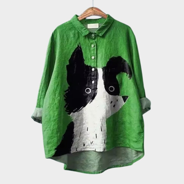 Drune | Lässige Bluse mit Rundhalsausschnitt
