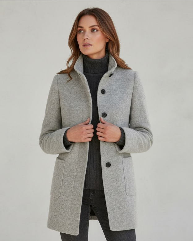 Drune | Kurzmantel Modern Elegant Übergangsjacke für Alltag & Beruf