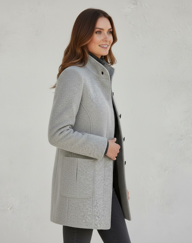Drune | Kurzmantel Modern Elegant Übergangsjacke für Alltag & Beruf