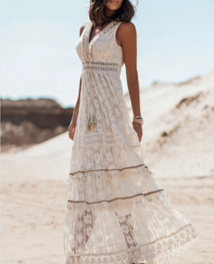 Drune | Lange Boho Kleid mit Eleganz