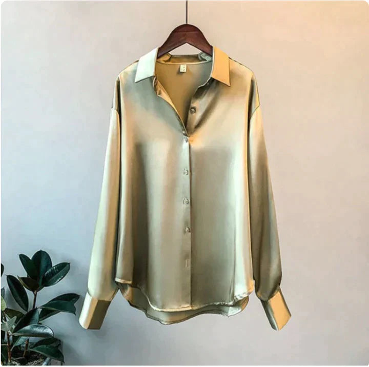 Drune | Damen Satin Hemd