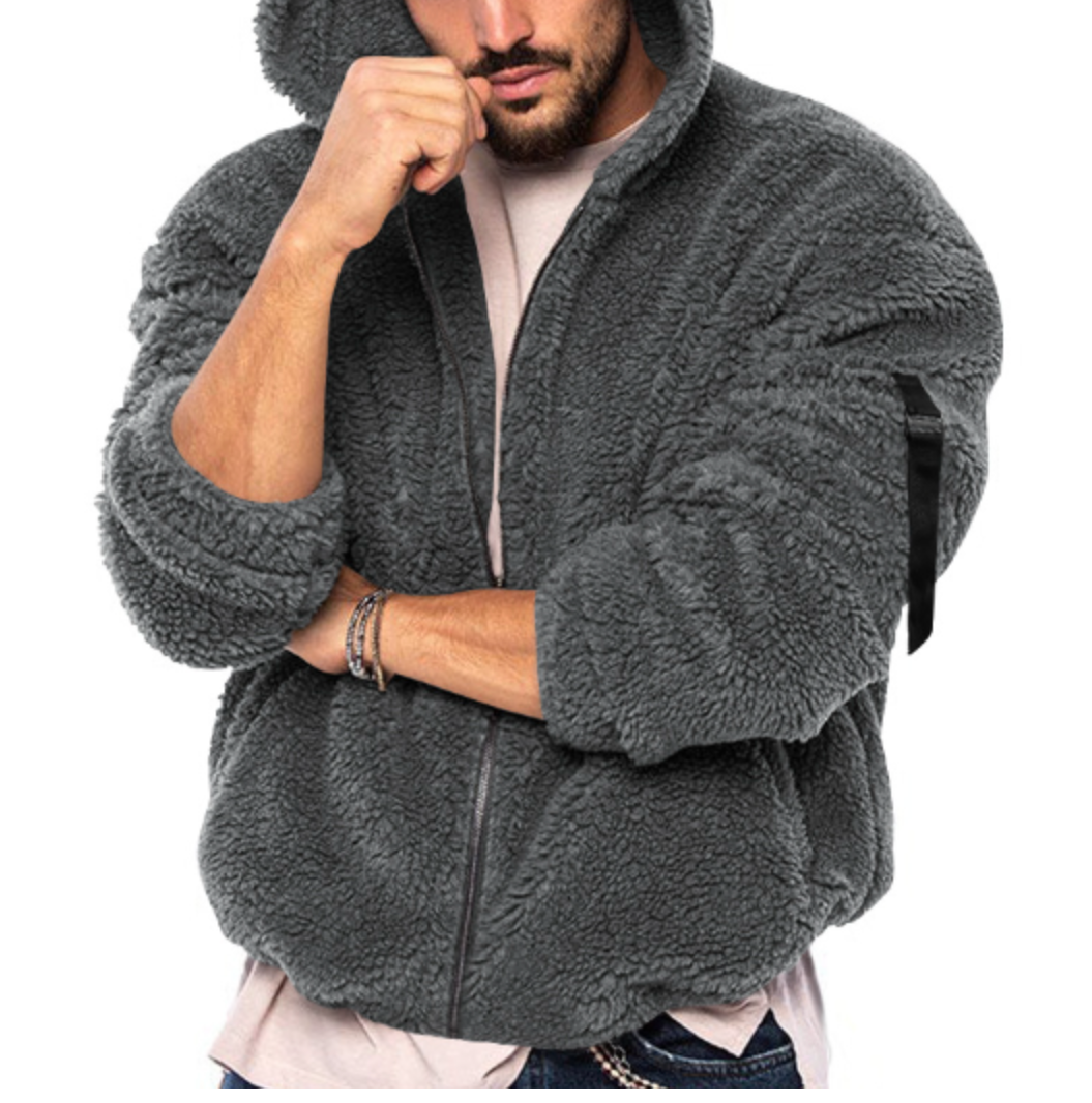 Drune | Bequeme Teddy Fleece Jacke für Männer