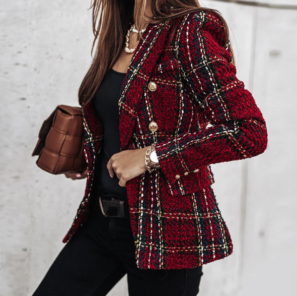 Drune | Eleganter Karierter Blazer