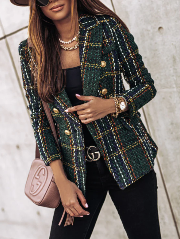 Drune | Eleganter Karierter Blazer