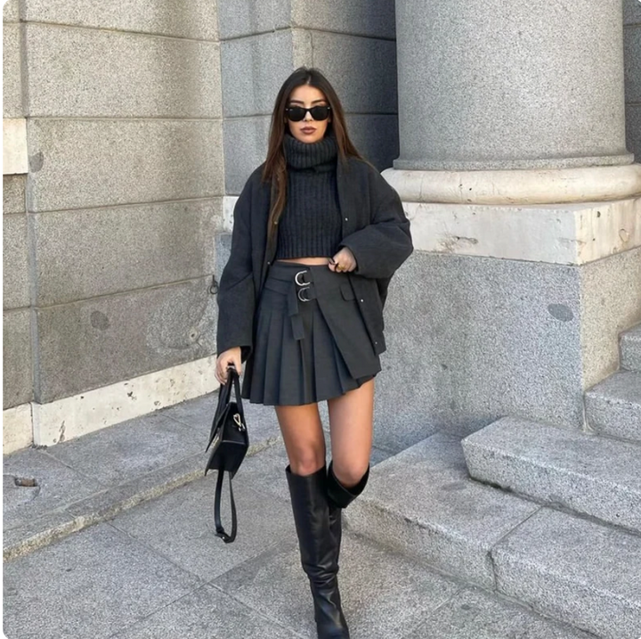 Drune | Oversized Bomberjacke aus Tweed für Frauen