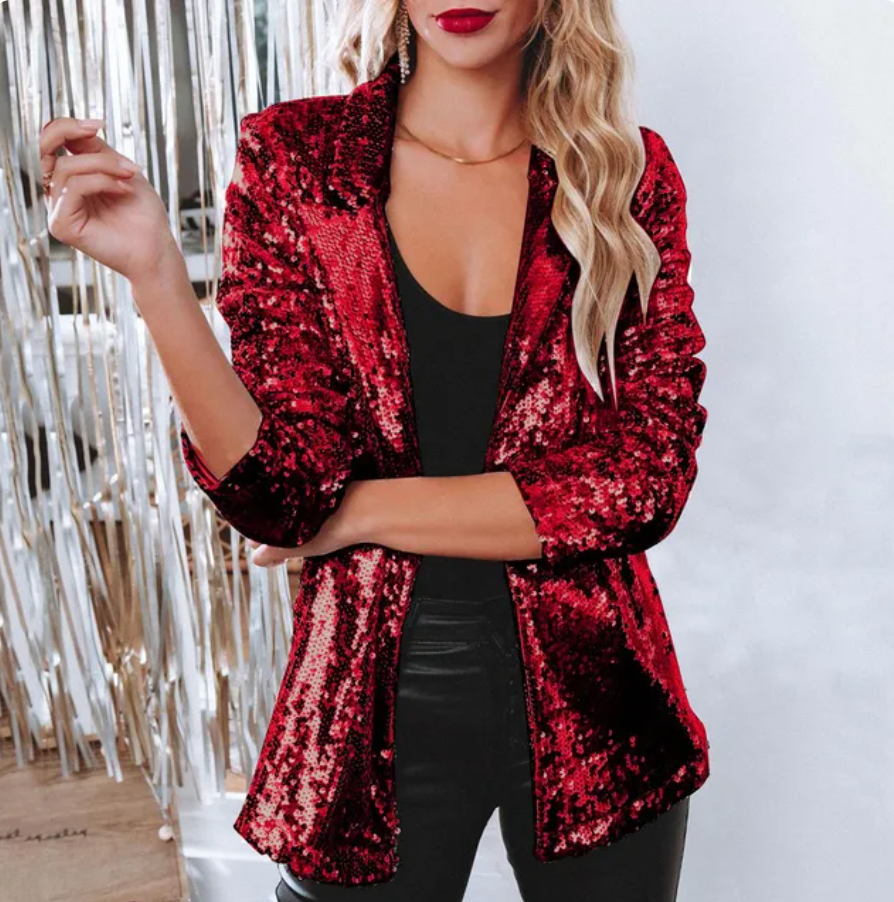 Drune Pailletten-blazer