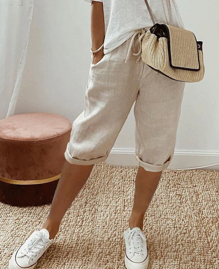 Drune - Kurze Trendy modische Kniehose für Damen