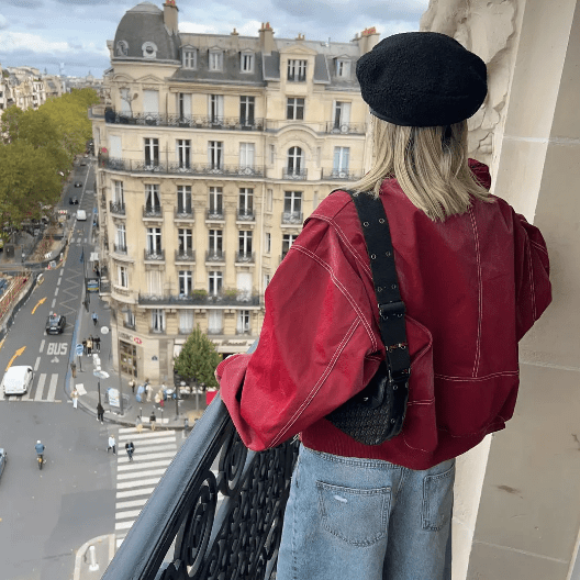 Drune | PU Leder Bomberjacke - Lässiger Schnitt - Street Style Essential - Herbst- & Frühling-Layering