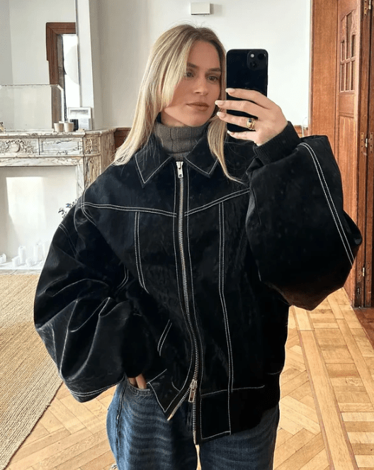 Drune | PU Leder Bomberjacke - Lässiger Schnitt - Street Style Essential - Herbst- & Frühling-Layering