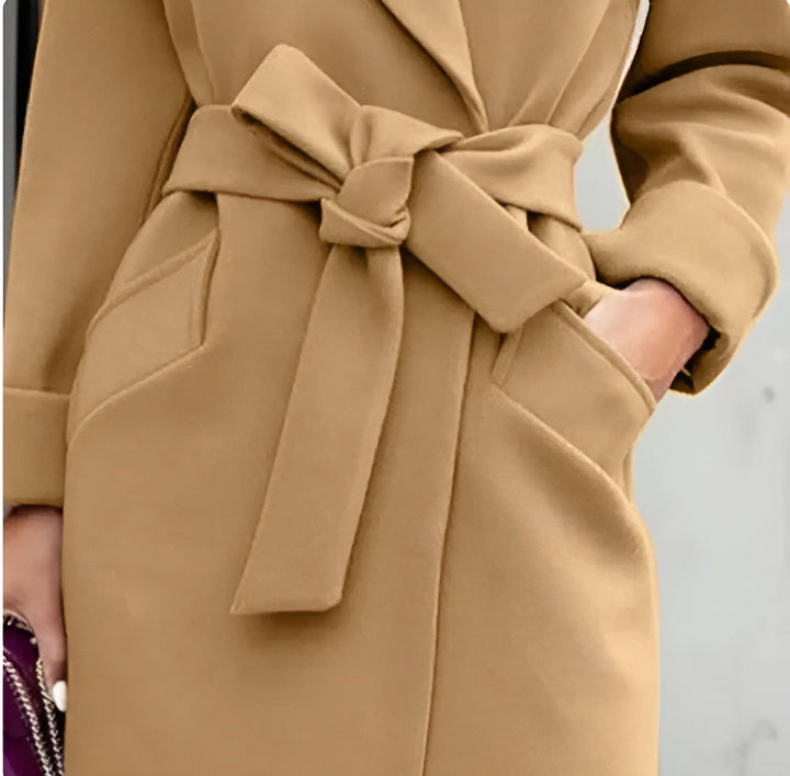 Drune | Wollmisch Damenjacke mit Taillengürtel