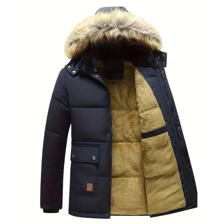 Drune | Herren Winterjacke – Gepolsterte Kapuzenparka