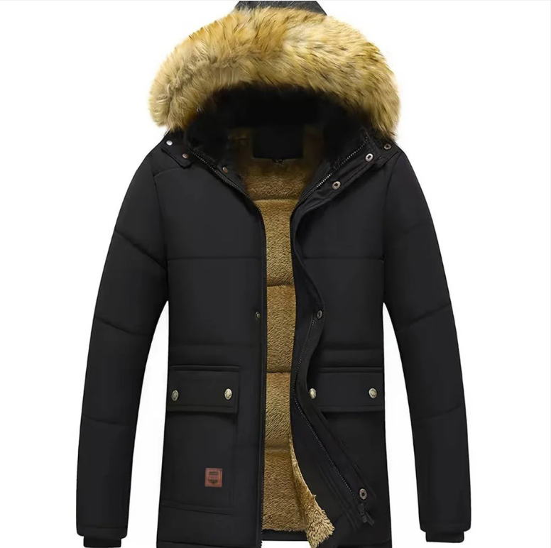 Drune | Herren Winterjacke – Gepolsterte Kapuzenparka