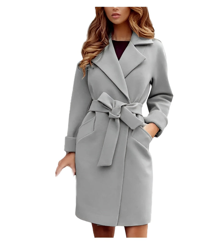 Drune | Wollmisch Damenjacke mit Taillengürtel