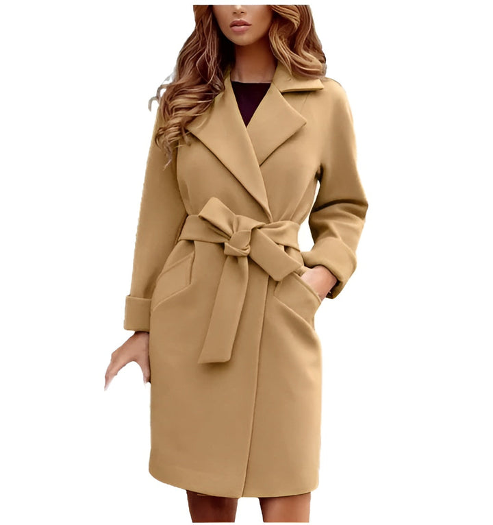 Drune | Wollmisch Damenjacke mit Taillengürtel