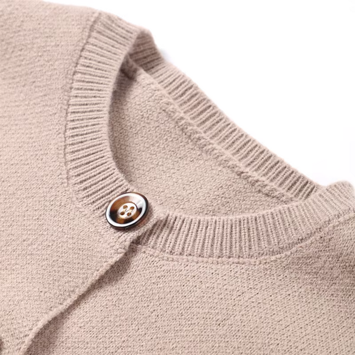 Drune | Strickjacke Damen mit Rundhalsausschnitt