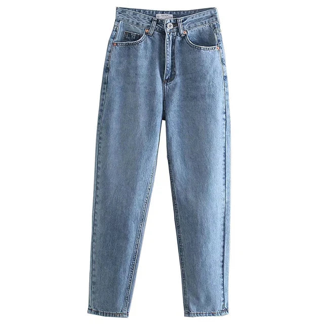 Drune | Hochgeschnittene Jeans mit geradem Bein