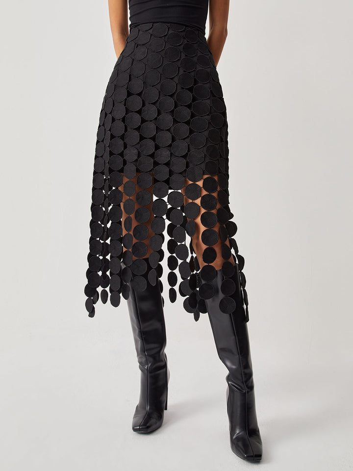 Drune | Rock Eleganter Bodycon Midirock mit hoher Taille