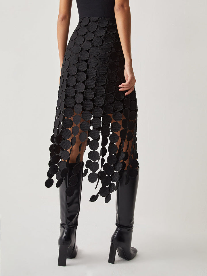 Drune | Rock Eleganter Bodycon Midirock mit hoher Taille