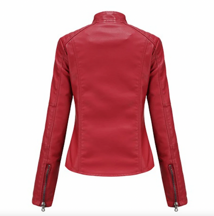 Drune | Luxuriöse stilvolle Lederjacke für Frauen