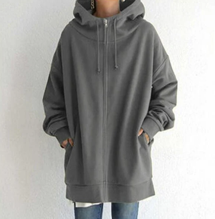 Drune | Damen-Hoodie mit Reißverschluss für Herbst/Winter