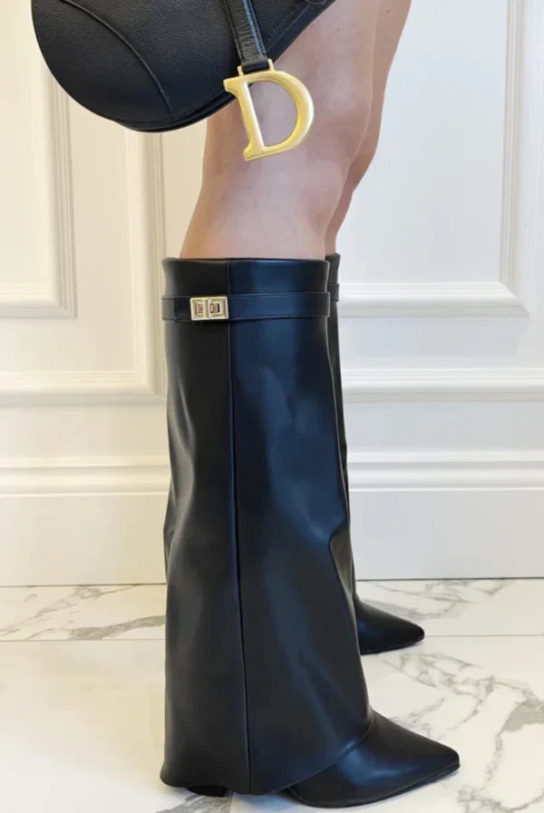 Drune | Hochwertige kniehohe Stiefel aus Wildleder
