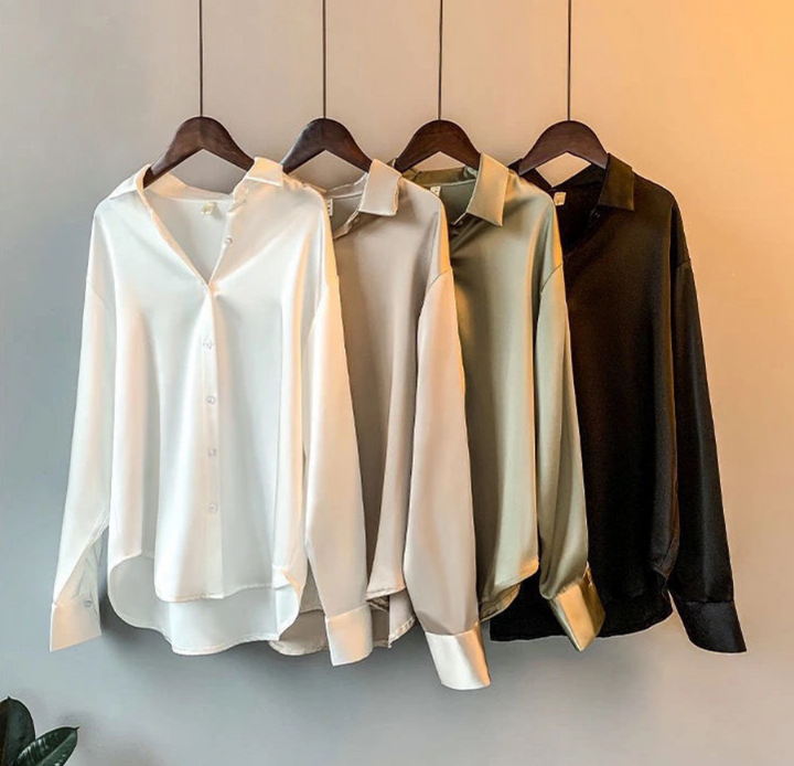 Drune | Luxe Schicke Bluse Aus Seide