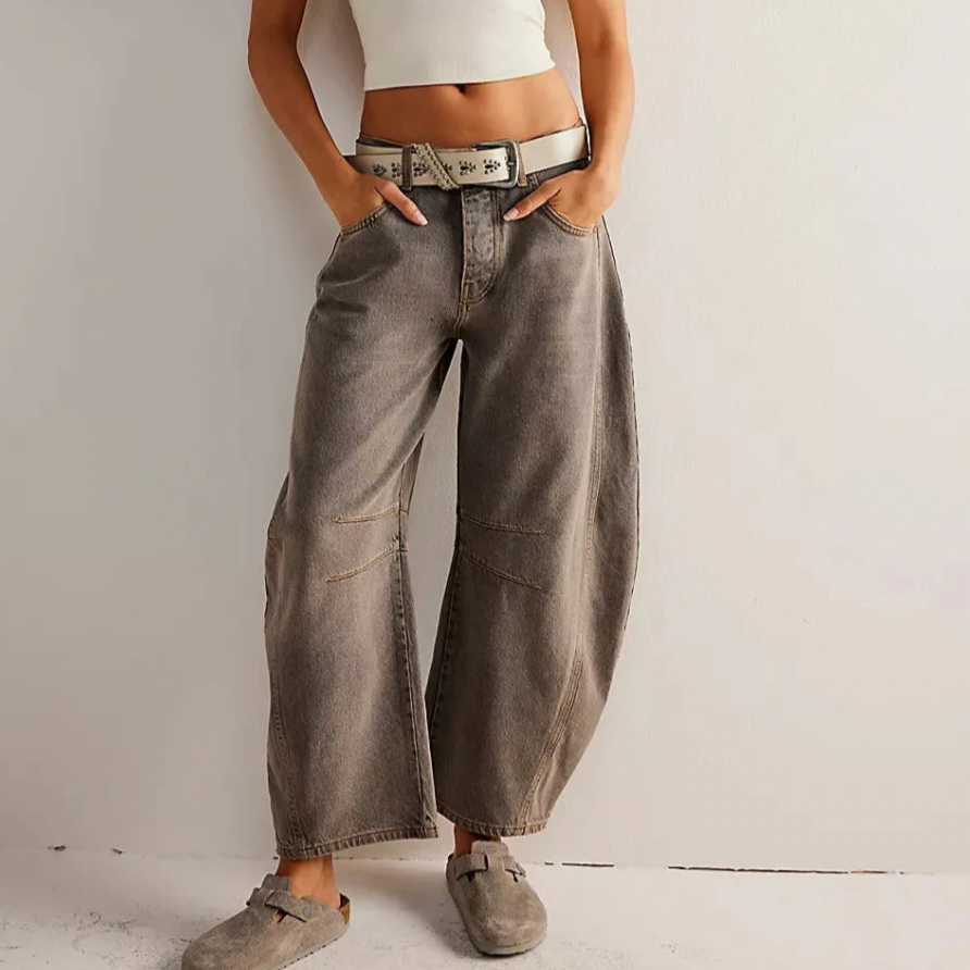 Drune | Hohe Taille Vintage-Jeans für Damen