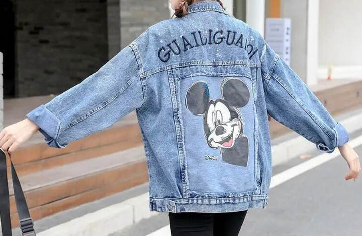 Drune | Jeansjacke mit coolem Design MM Mouse Woman
