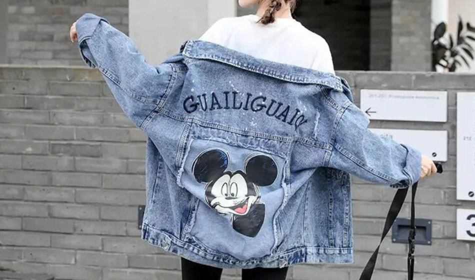 Drune | Jeansjacke mit coolem Design MM Mouse Woman