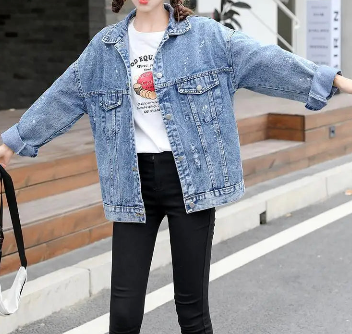 Drune | Jeansjacke mit coolem Design MM Mouse Woman