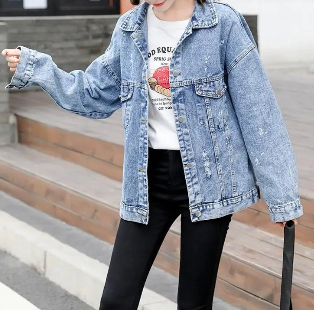 Drune | Jeansjacke mit coolem Design MM Mouse Woman