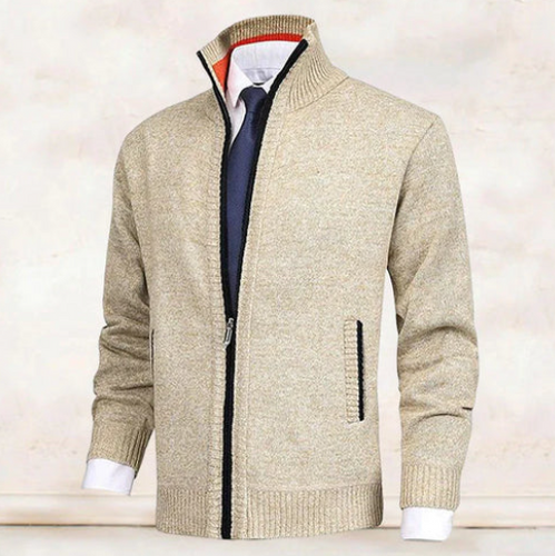 Drune | Eleganter Und Bequemer Strickjacke Mit Kragen Für Herren