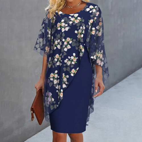 Drune | Elegantes Schichtkleid Mit Blumen