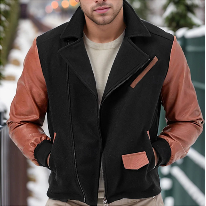 Drune | Leder Herren Wintermantel