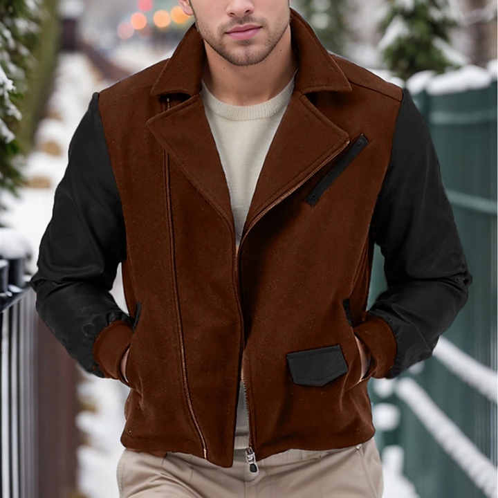 Drune | Leder Herren Wintermantel
