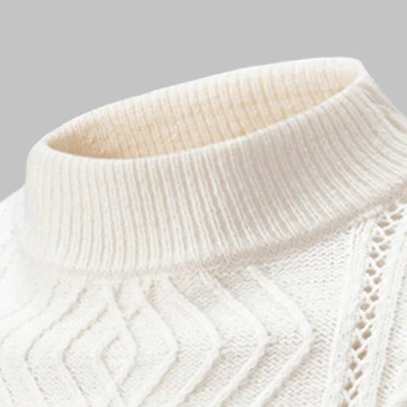 Drune | Klassischer Strickpullover mit Struktur Weich und Warm Perfekt Für Alltag und Fest