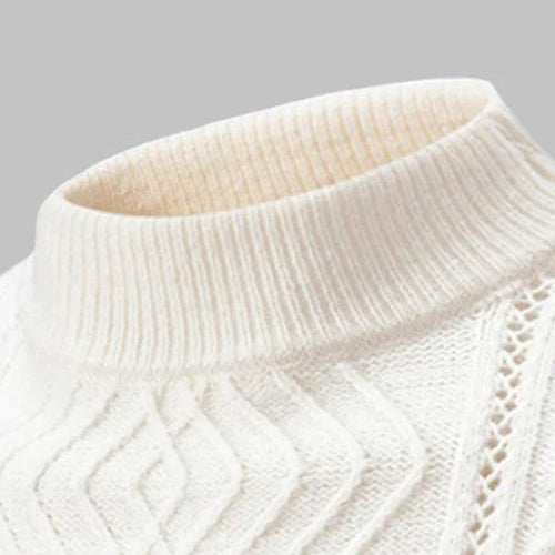 Drune | Klassischer Strickpullover mit Struktur Weich und Warm Perfekt Für Alltag und Fest