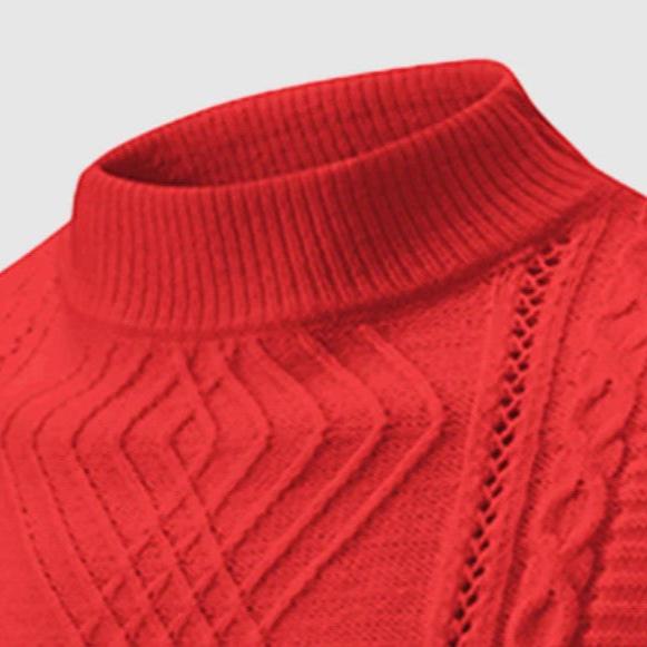 Drune | Klassischer Strickpullover mit Struktur Weich und Warm Perfekt Für Alltag und Fest