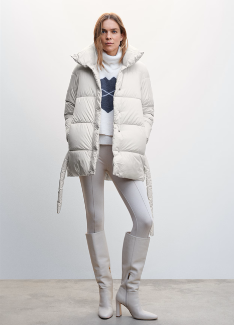 Drune | Pufferjacke Damen Reguläre Passform Warmer Schutz Essentielle Eleganz