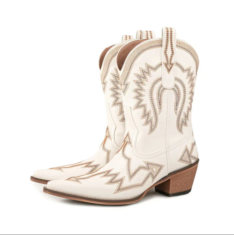 Drune | klassische western-cowboystiefel aus leder für damen