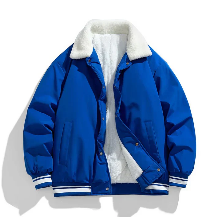 Drune | Warme winterjacke für herren mit sherpa-kragen