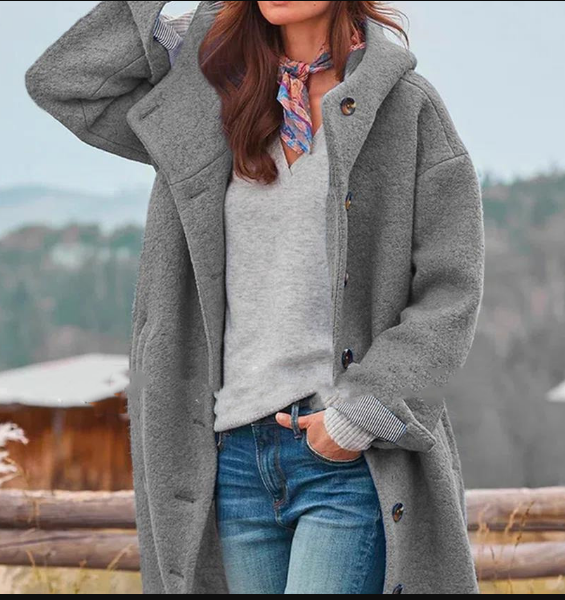 Drune | Lässiger Lange Mantel für Damen | Stilvoll und Bequem