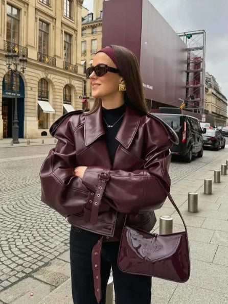 Drune | Lederjacke für Damen Herbst/winter Kollektion