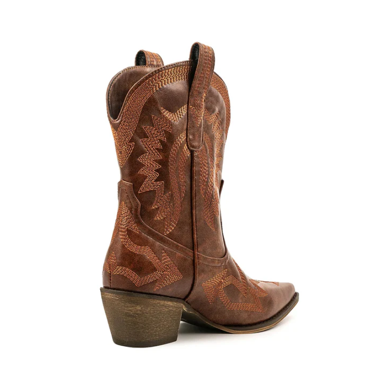 Drune | klassische western-cowboystiefel aus leder für damen