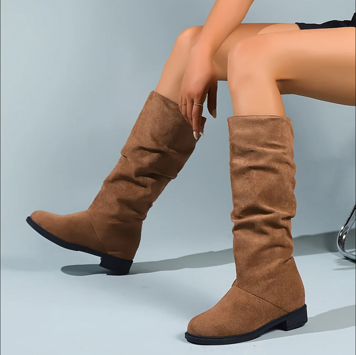 Drune | zehenstiefel mit mittlerer schafthöhe für damen
