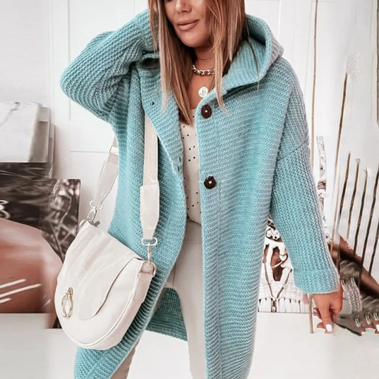 Drune | Strickjacke mit Langen Ärmeln und Kapuze