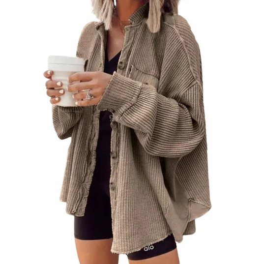Drune | Jacke Aus Baumwollcord mit Unregelmäßiger Kapuze